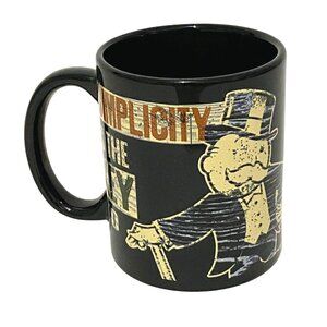 Simplicity Is the Key to Successful Living Monopoly Mug Inspirational Motivation